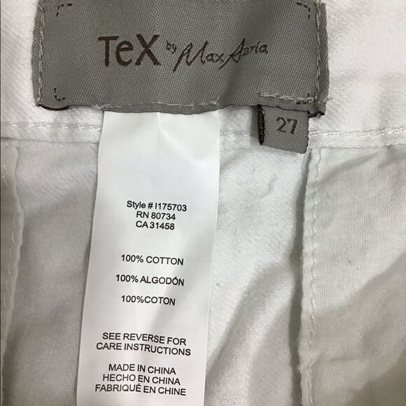 Tex By Max Azria White Low Rise Bohemian Style Flare Leg Jeans Size 27 - Picture 7 of 12